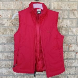 Nike ACG All Conditions Gear Red Nylon Fleece Collar Vest Full Zip (Size SMALL)